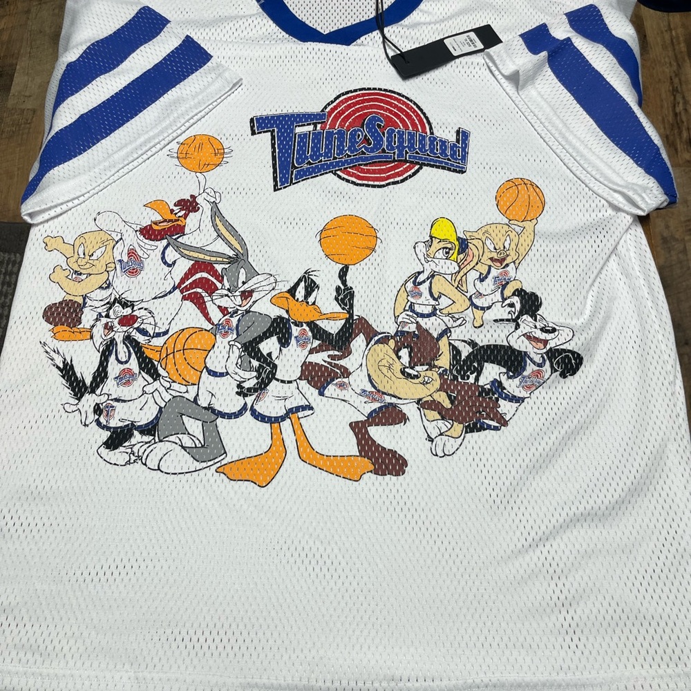 Nova Men Tune Squad Jersey XL- White and Blue